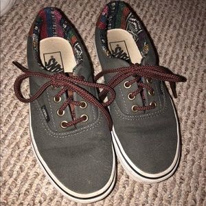 Grey tribal vans